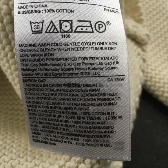 Gap baby unisex cream knit cardigan sweater - Picture 7 of 7